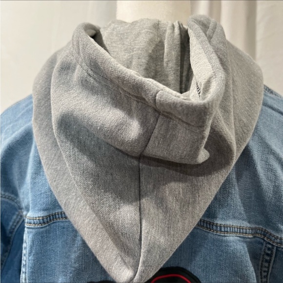 NWT DINEY LE JEAN JACKET WITH HOODIE - Picture 12 of 12